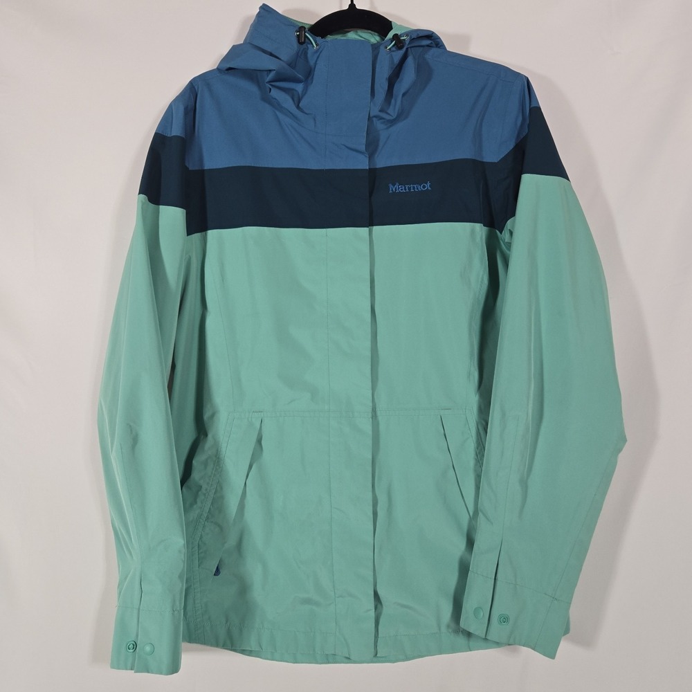 Marmot Windbreaker | Aqua and Blue | Women's Size Large